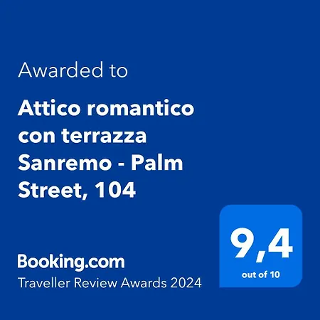 Attico Romantico Con Terrazza - Palm Street, 104 - Free Wifi Apartment *